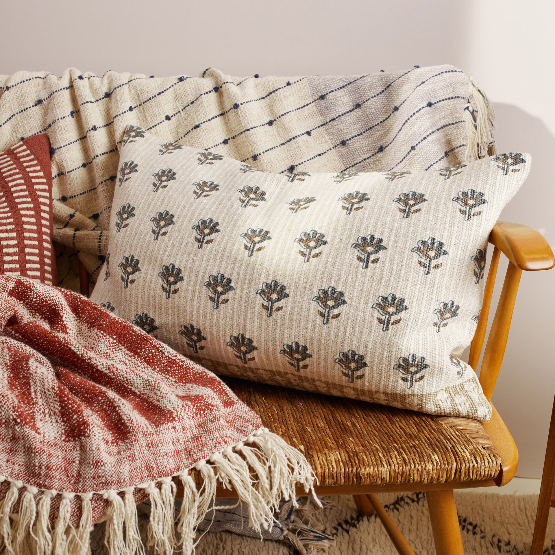 Block Print Cushion