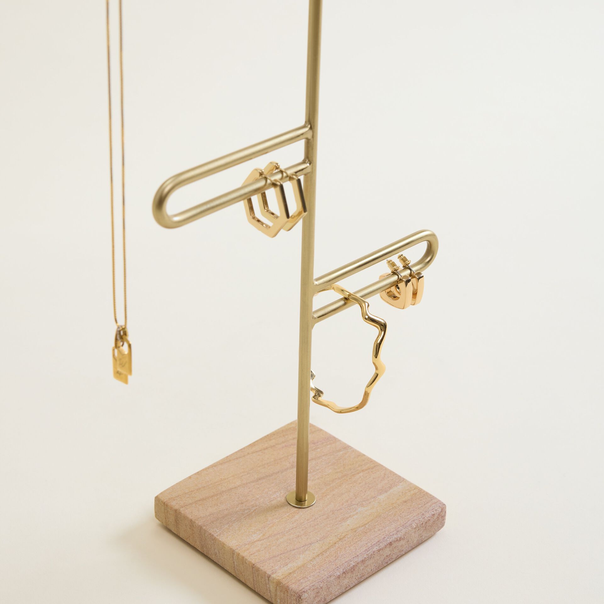 ${product-id}-Gold Jewellery Stand with Stone Base-Neutral-${view-type}