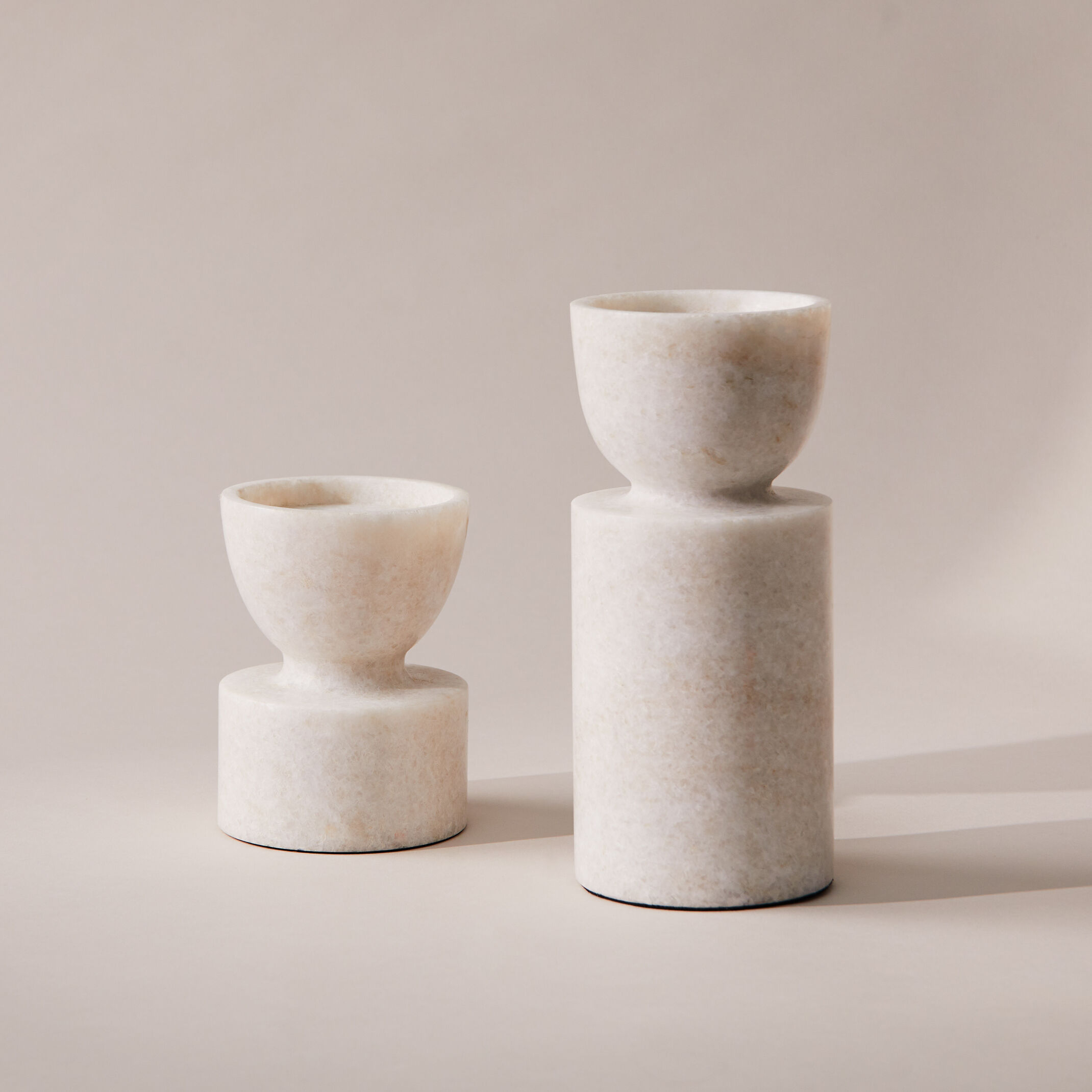 Marble Pillar Candle Holder