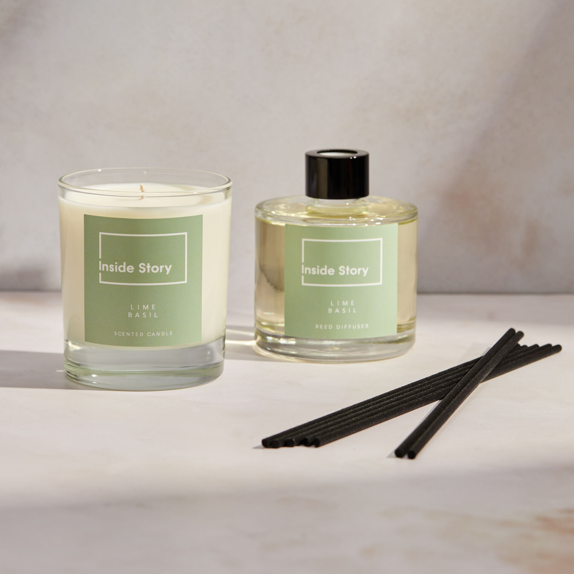 Lime Basil Home Scent Gift Set