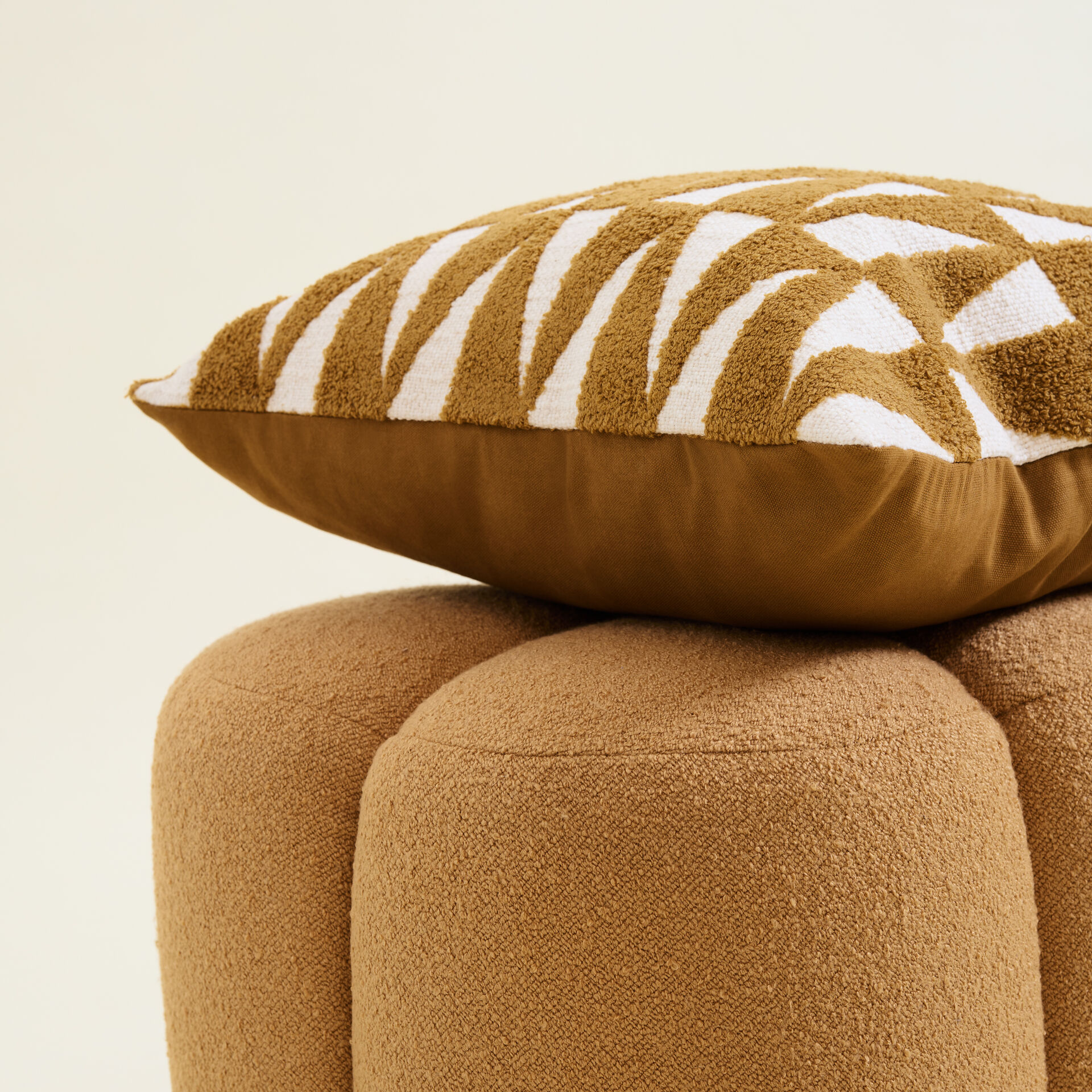 ${product-id}-Clover Bouclé Footstool-Ochre-${view-type}