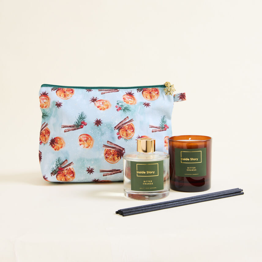 Bitter Orange & Cinnamon Wash Bag Gift Set
