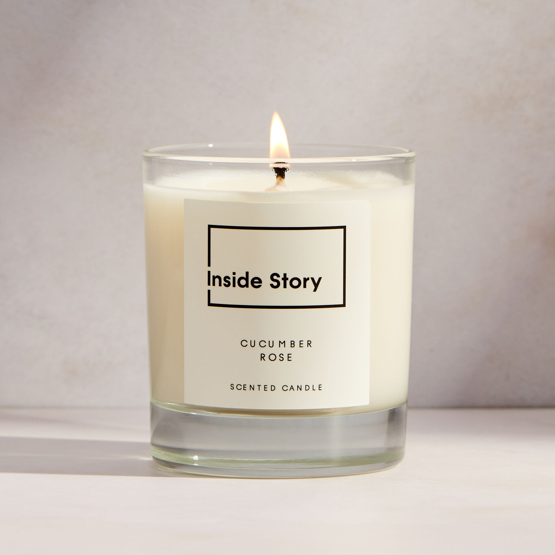 Cucumber Rose Filled Candle