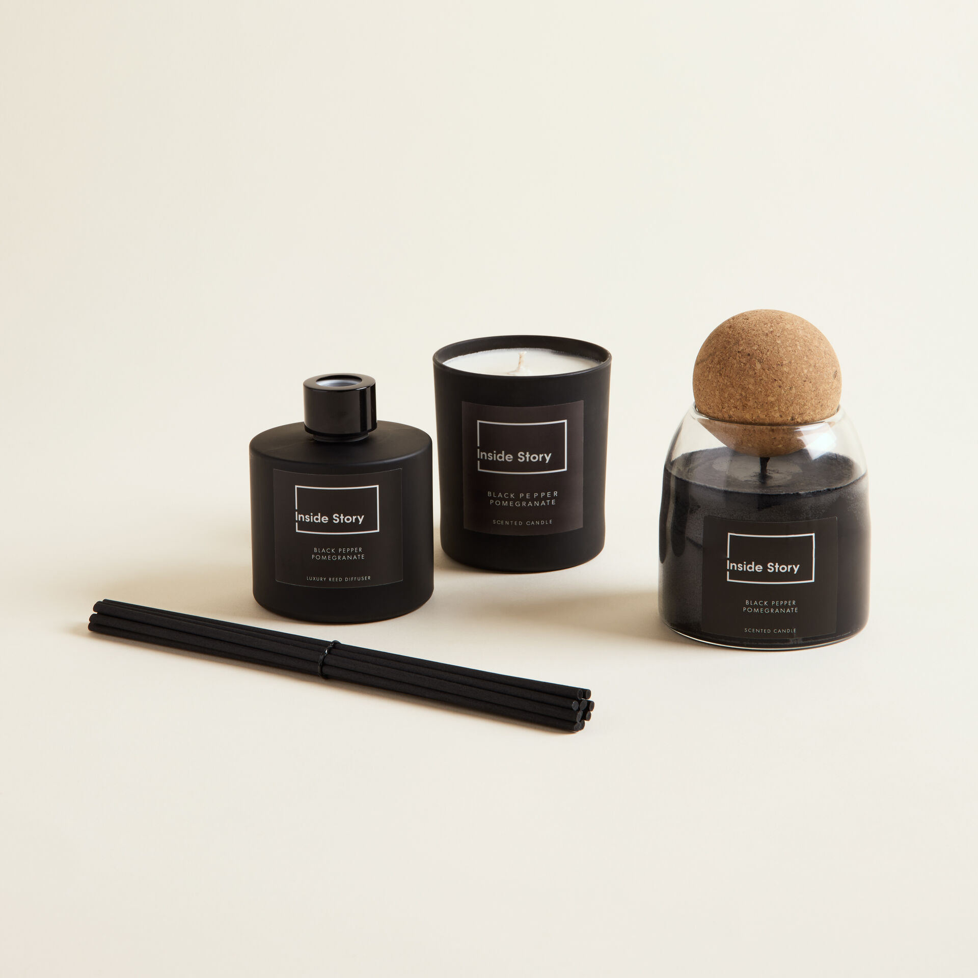${product-id}-Black Pepper Pomegranate Luxury Reed Diffuser -Black Pepper & Pomegranate-${view-type}