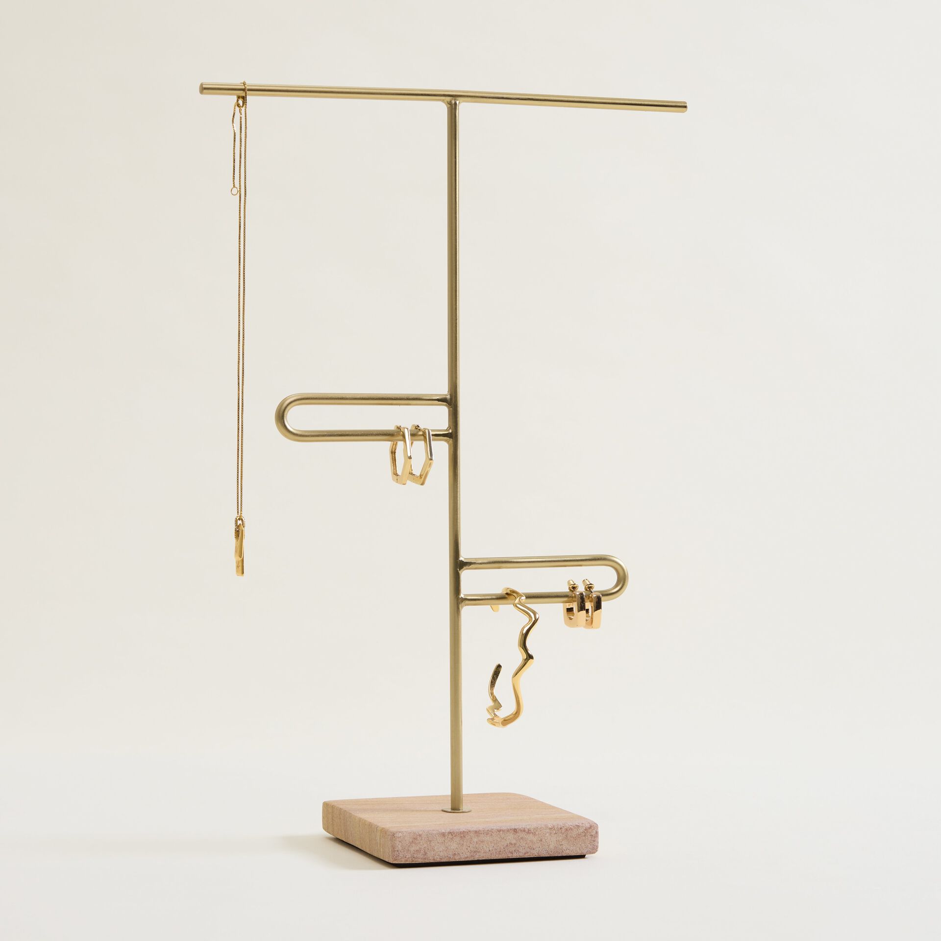 ${product-id}-Gold Jewellery Stand with Stone Base-Neutral-${view-type}