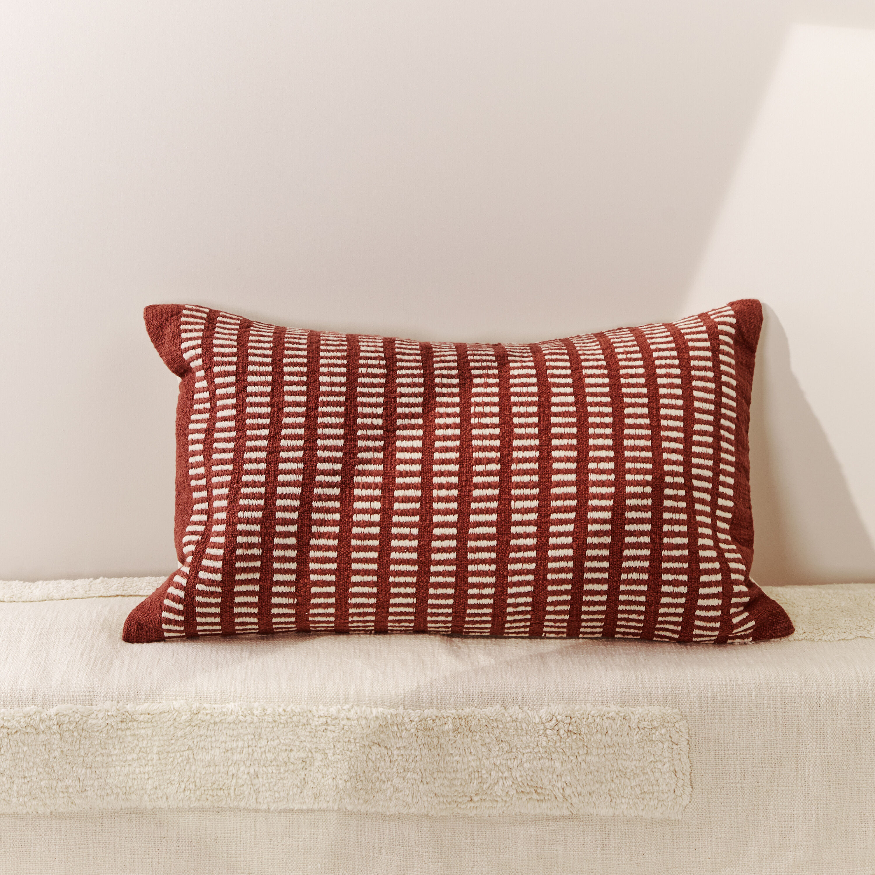 Red and white striped throw pillows online