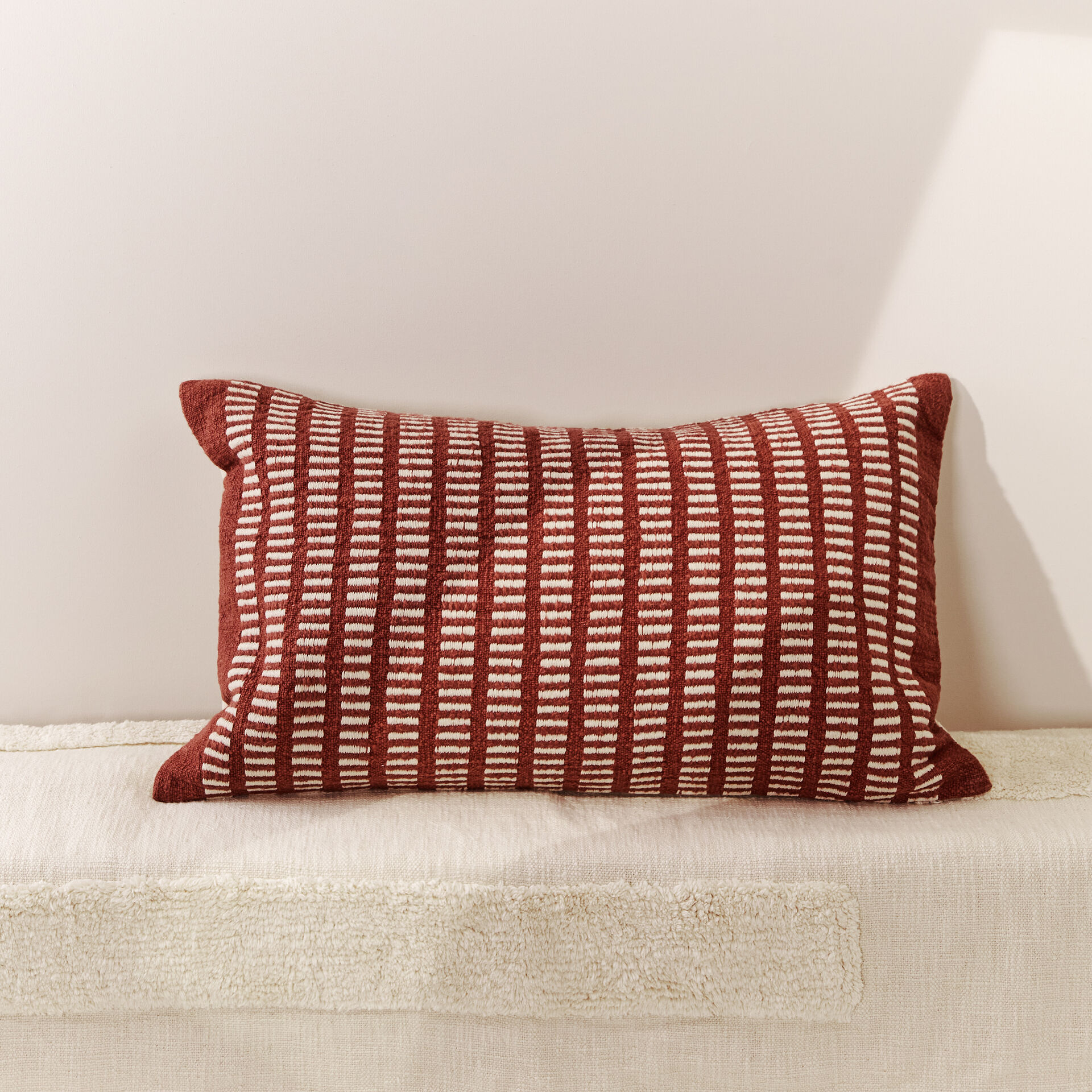 Jacquard Stripe Hand Woven Cushion