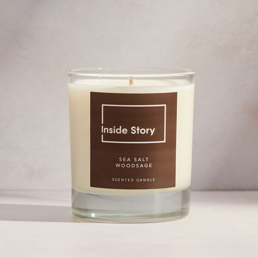 Sea Salt And Wood Sage Signature Filled Candle