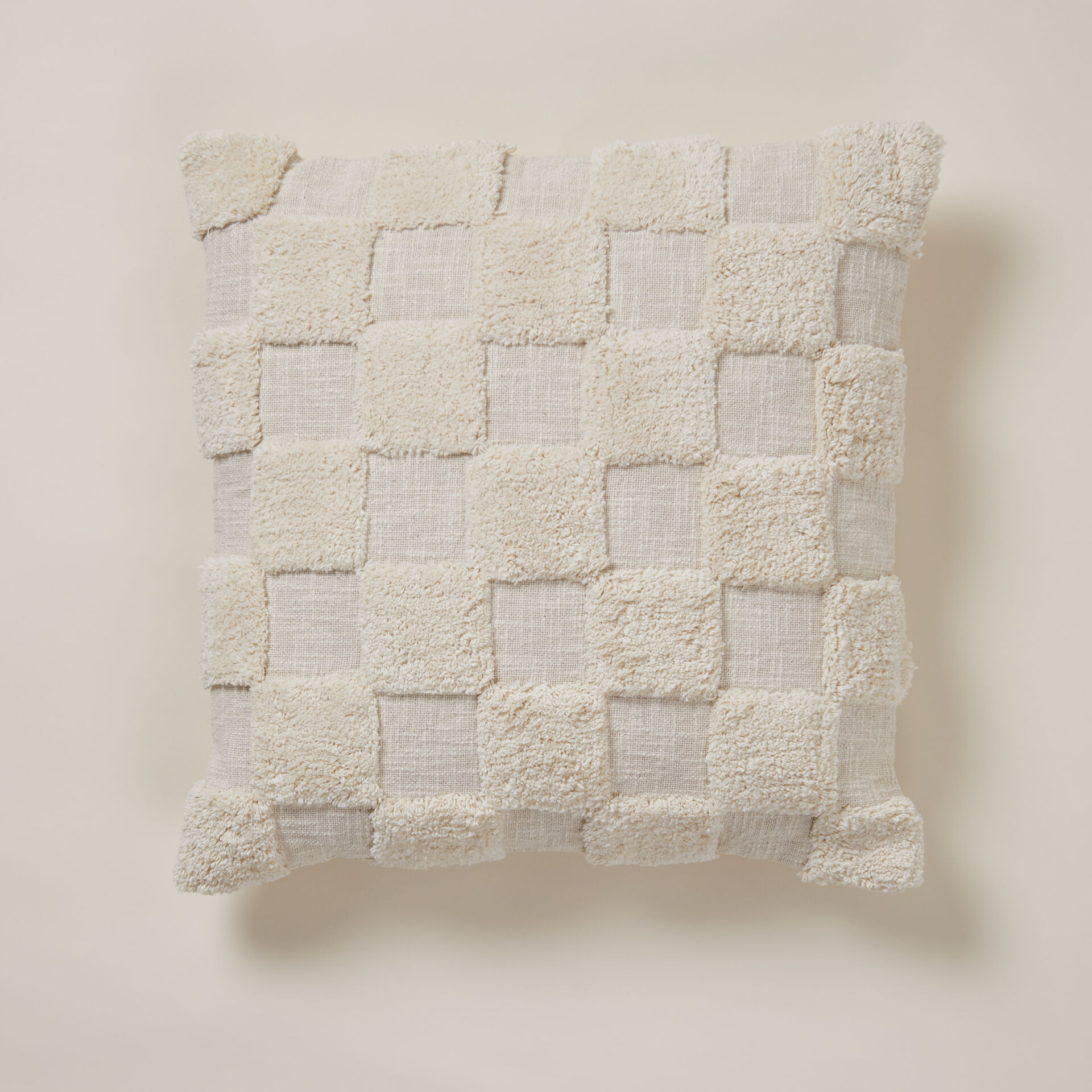${product-id}-Calla Check Tufted Cushion-Ecru-${view-type}
