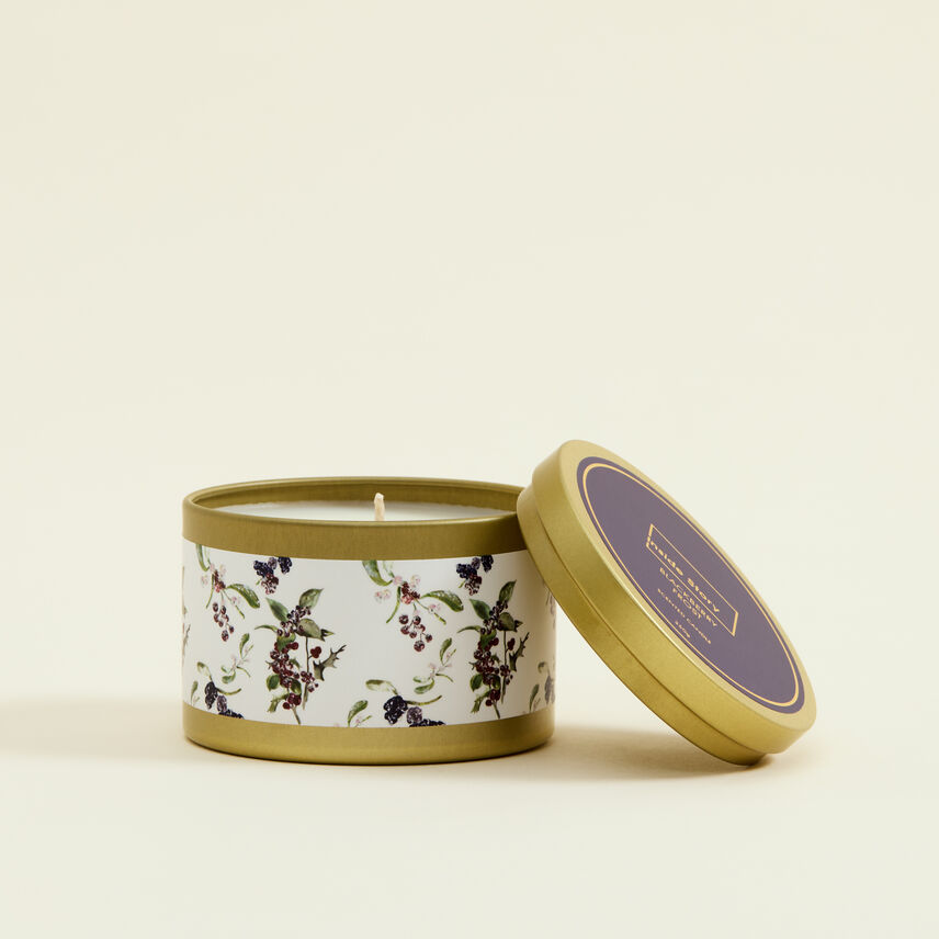Blackberry Frost Tin Candle 