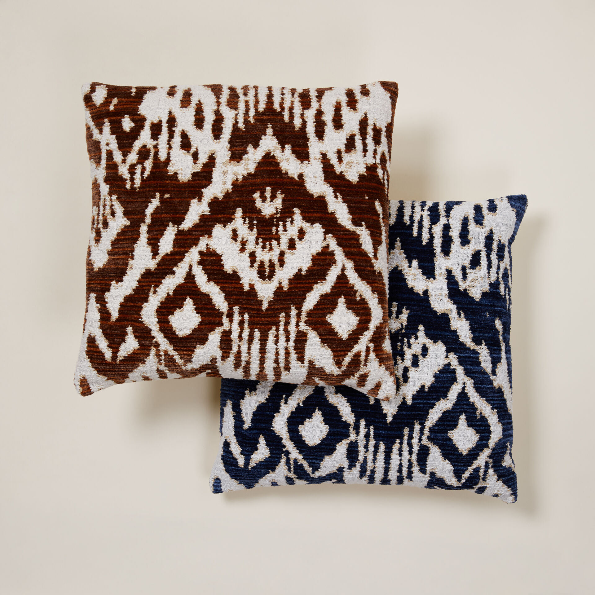 ${product-id}-Indus Abstract Ikat Cushion-Rust/Ivory-${view-type}