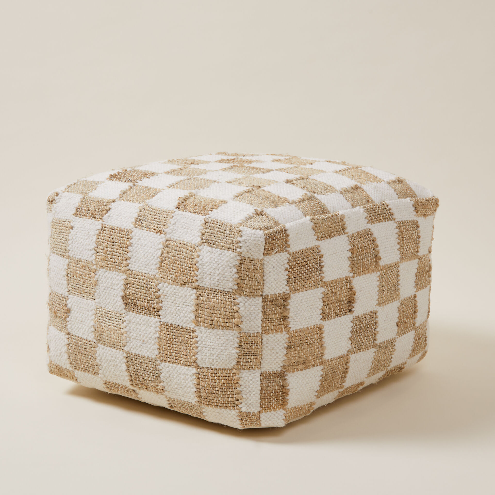 ${product-id}-Cadi Checked Footstool-Natural-${view-type}