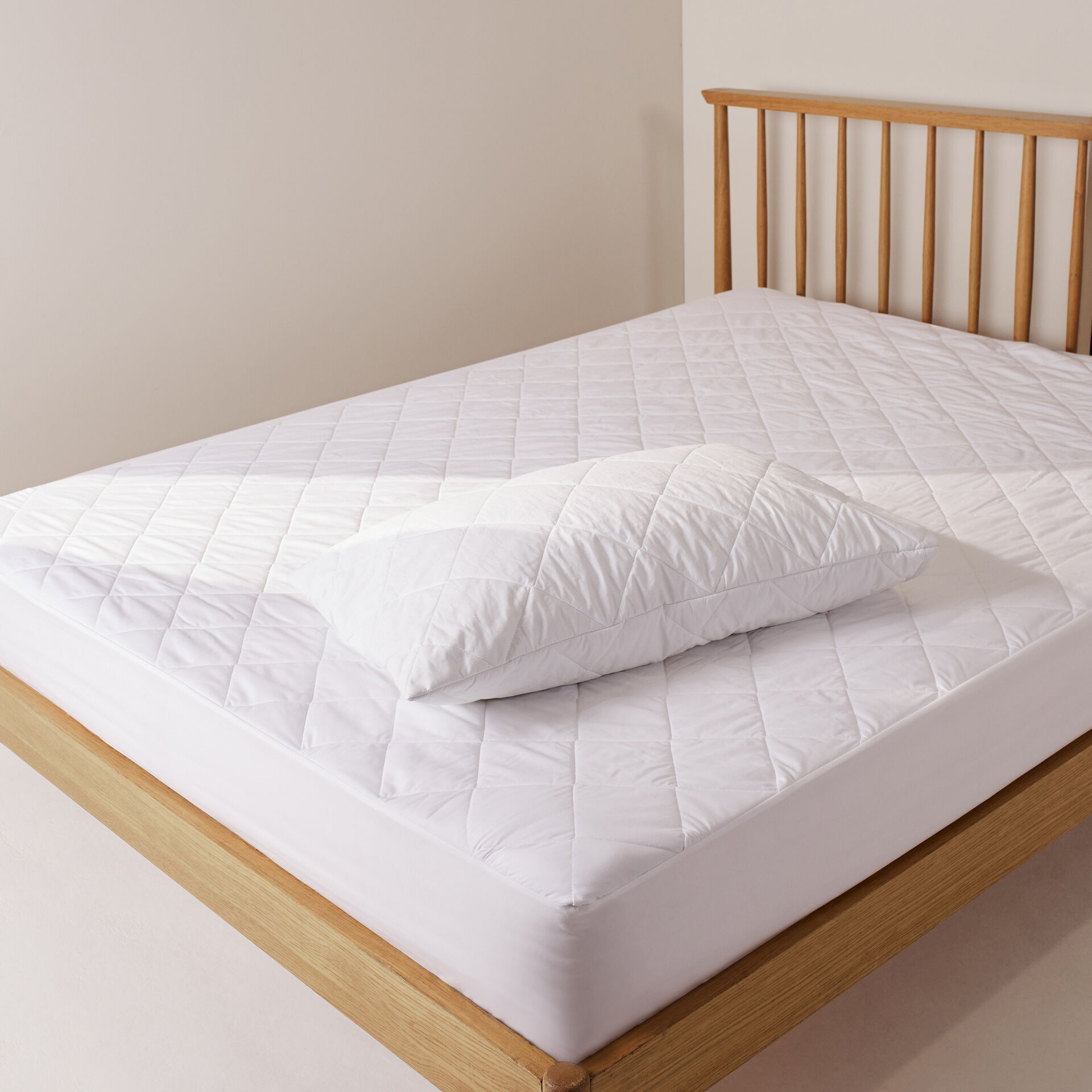 Luxury Cotton Quilted Pillow Protector