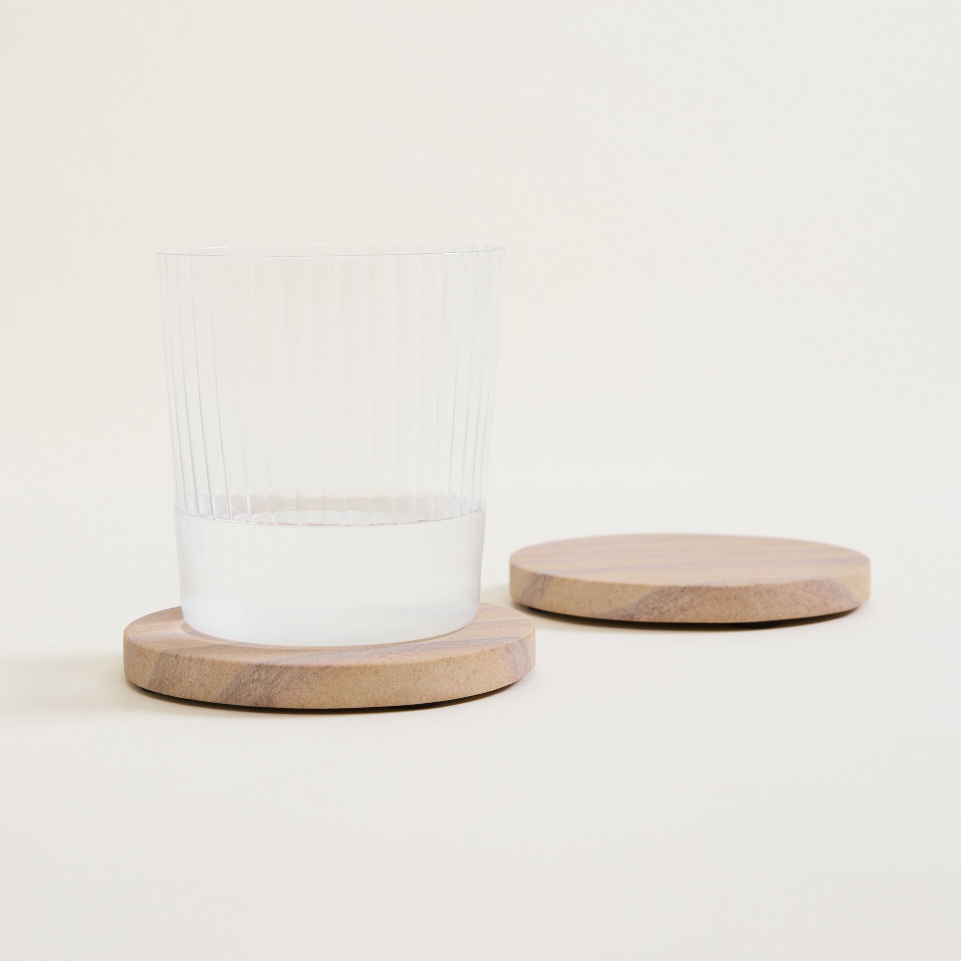 ${product-id}-Beige Round Stone Coasters Set of 4-Neutral-${view-type}