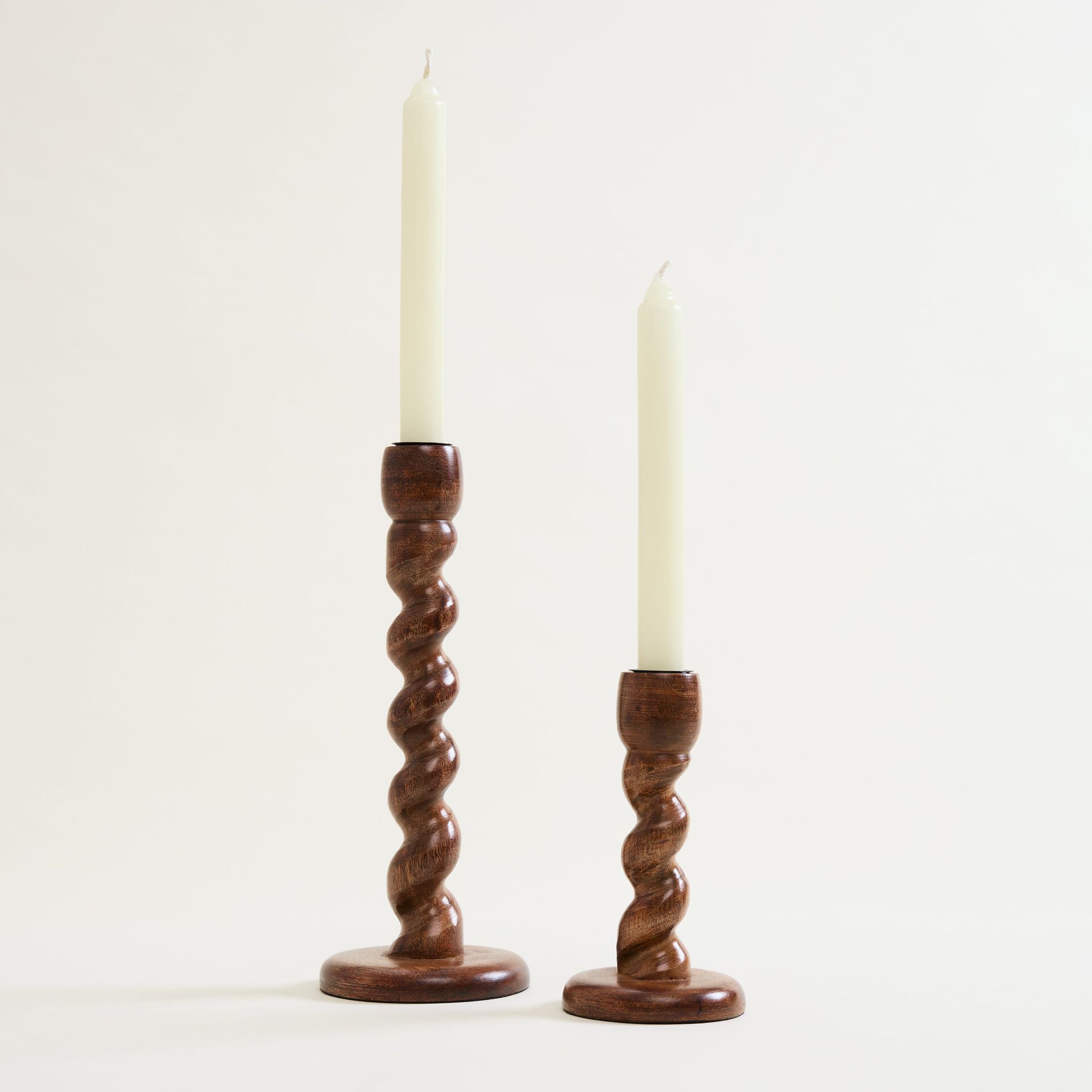 ${product-id}-Small Walnut Barley Twist Candle Holder-Brown-${view-type}