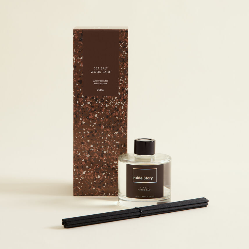 Sea Salt Wood Sage Luxury Reed Diffuser 