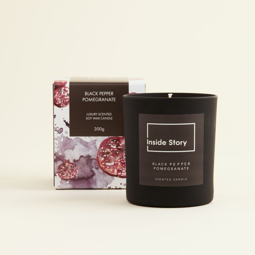 Black Pepper Pomegranate Signature Filled Candle