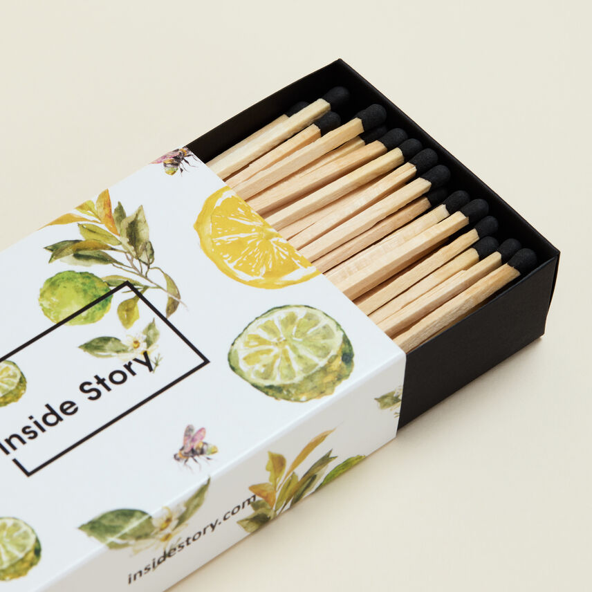 Bergamot And Lemon Illustrated Matches