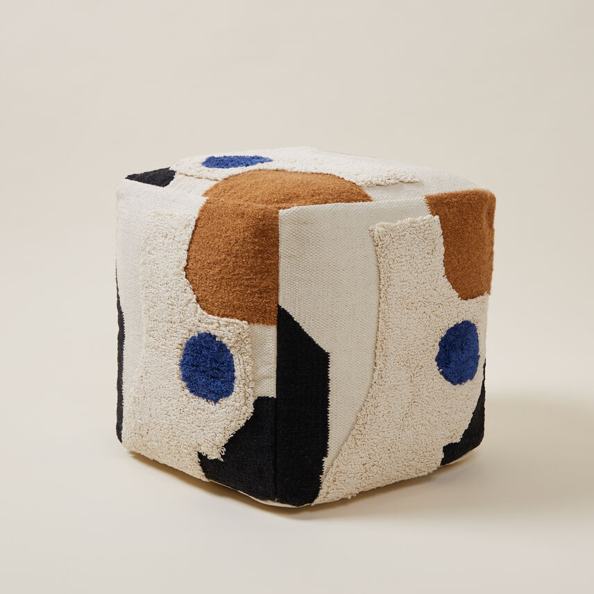 Eda Abstract Patch Footstool