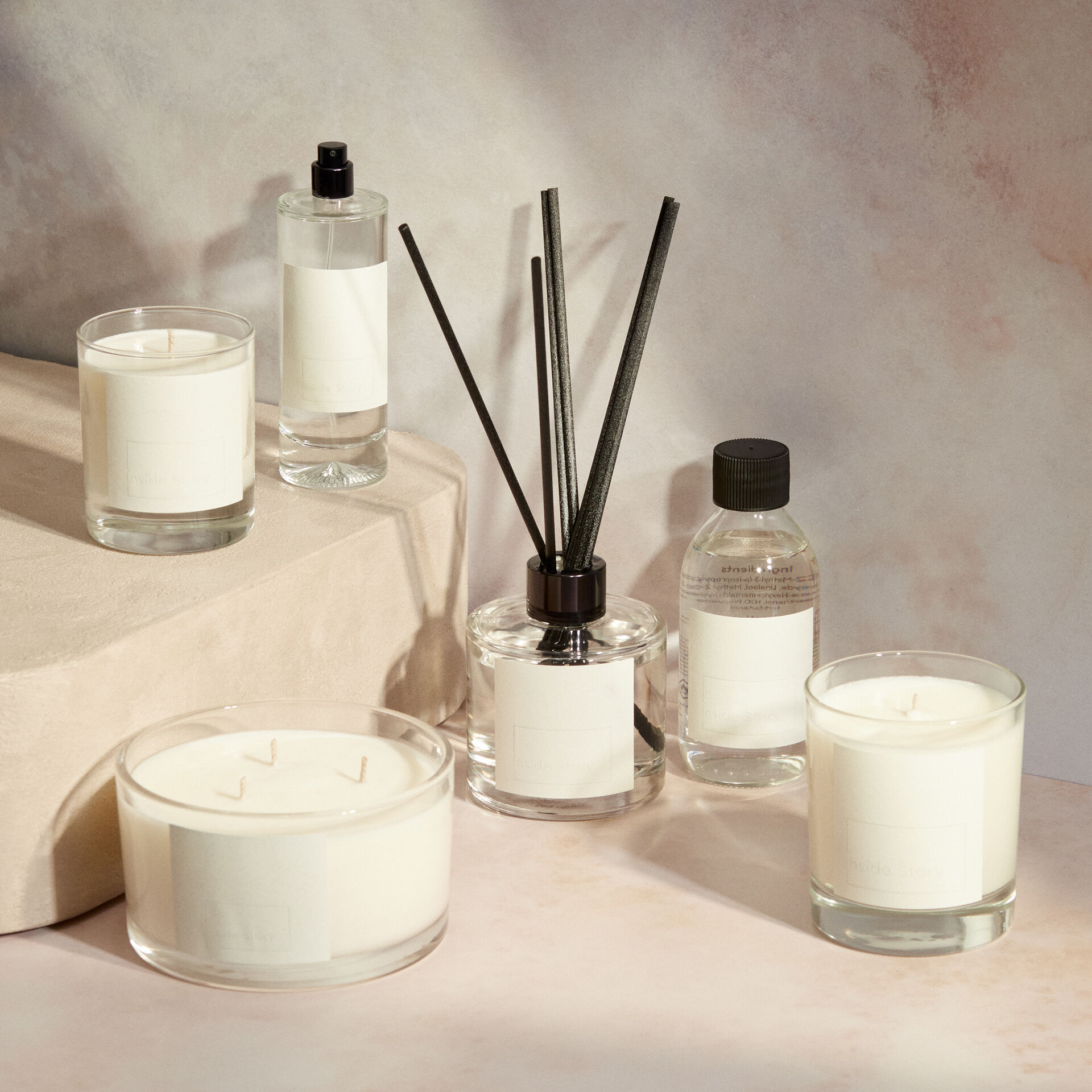 Cucumber Rose 3 Wick Filled Candle