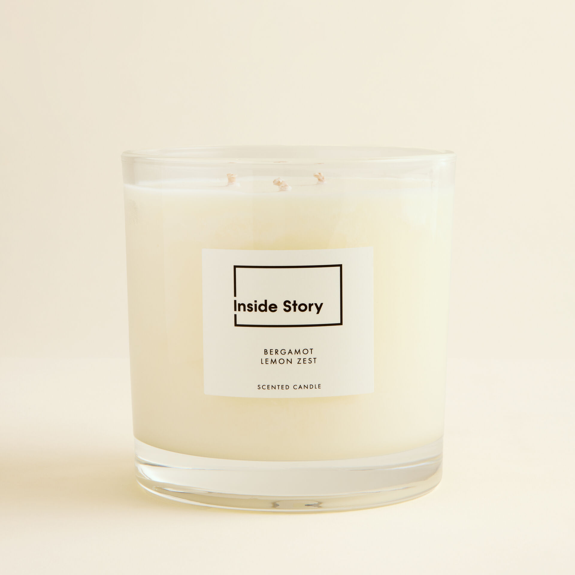 ${product-id}-Bergamot Lemon Zest 3 wick Statement Filled Candle.-Bergamot & Lemon Zest-${view-type}