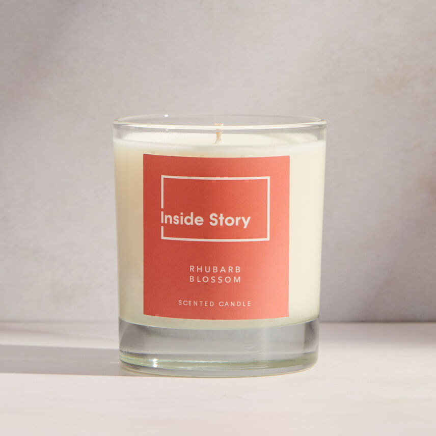 Rhubarb And Blossom Scented Signature Candle