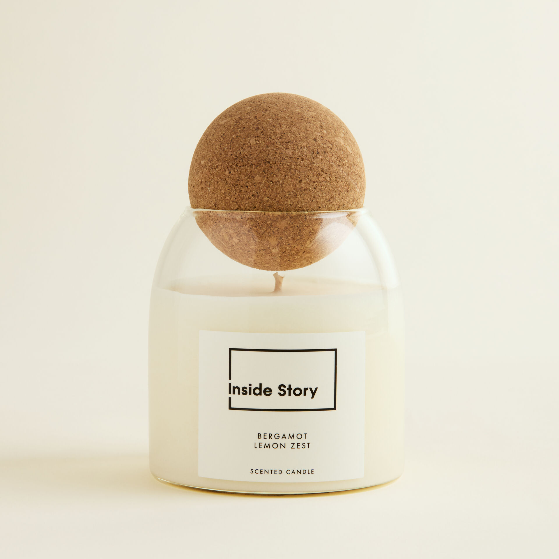 ${product-id}-Bergamot Lemon Zest Cork Ball Filled Candle.-Bergamot & Lemon Zest-${view-type}