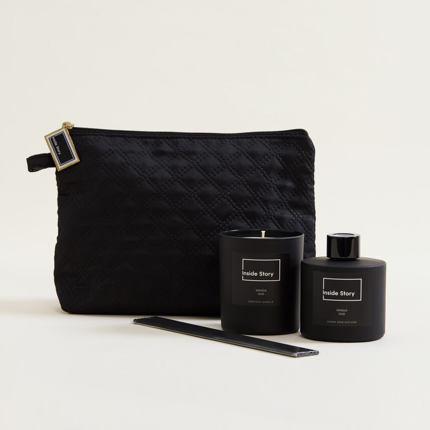 Vanilla Oud Wash Bag Gift Set