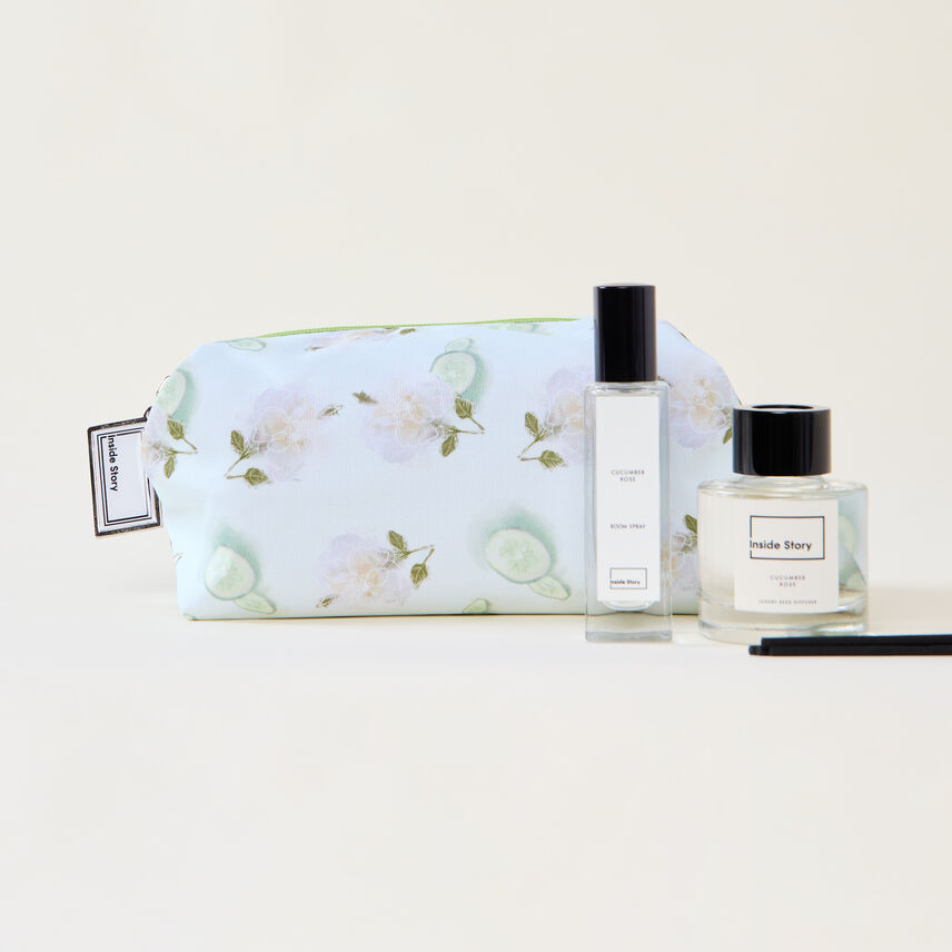 Cucumber Rose Mini Wash Bag Gift Set