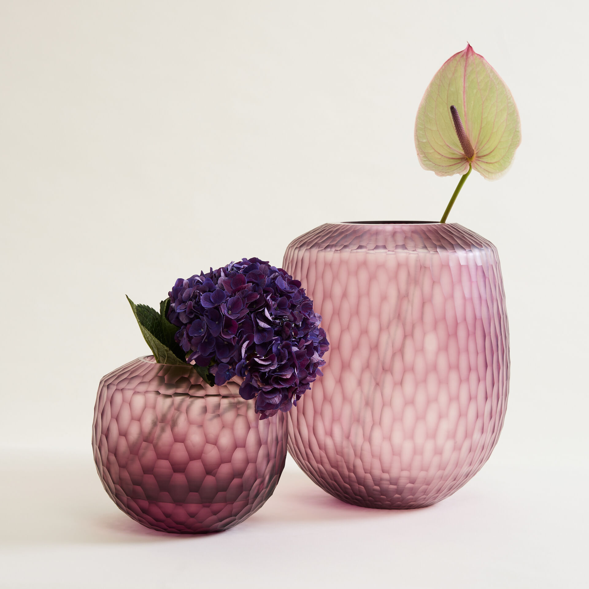 ${product-id}-Small Plum Hand-Cut Glass Vase-Plum-${view-type}