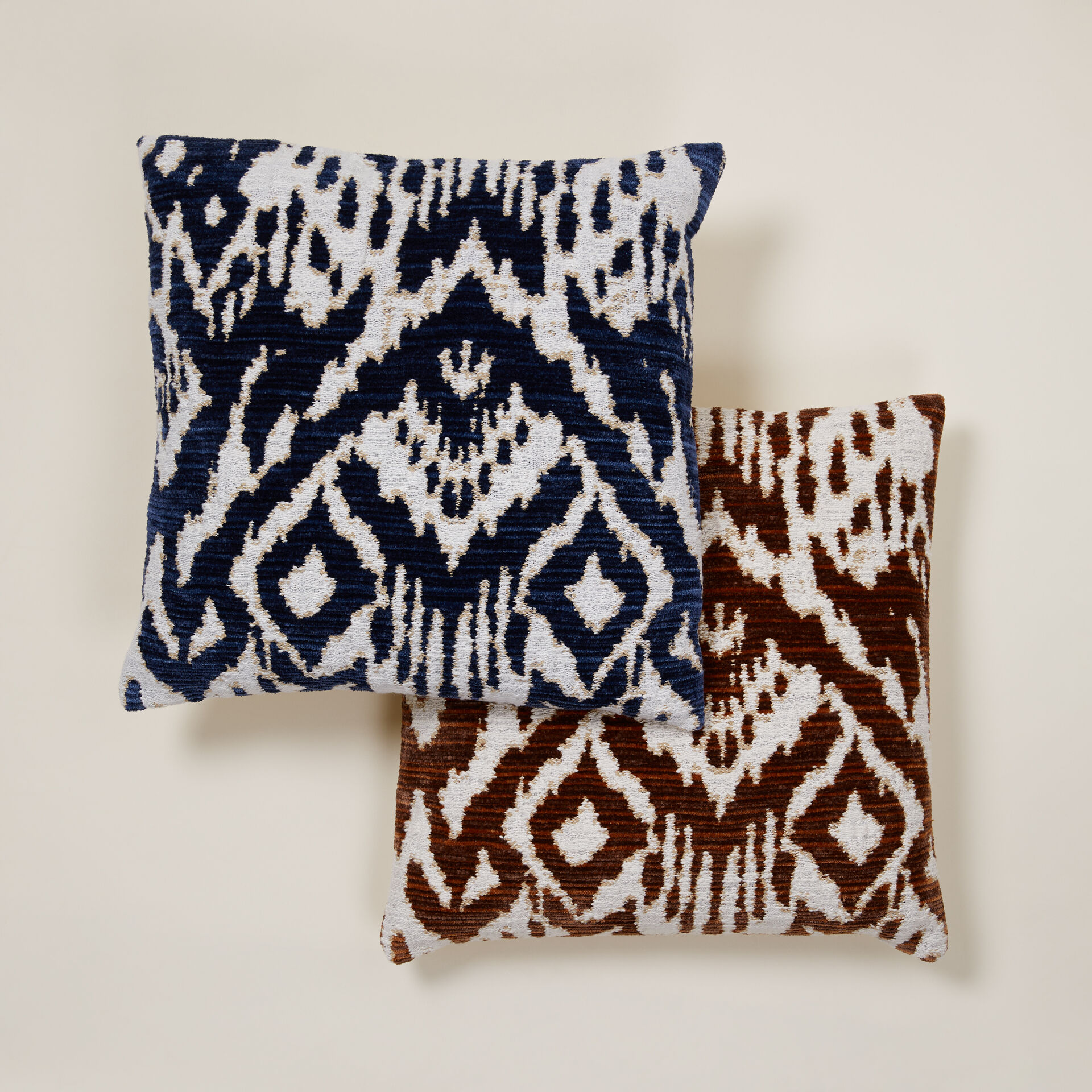 ${product-id}-Indus Abstract Ikat Cushion-Navy/Ivory-${view-type}