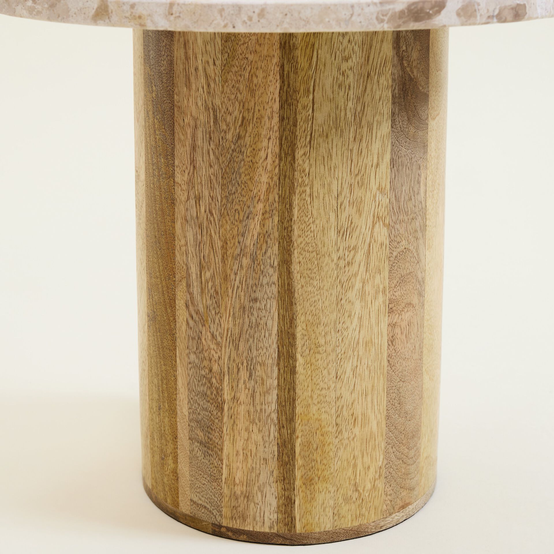 ${product-id}-Beige Round Marble and Wood Coffee Table-Neutral-${view-type}