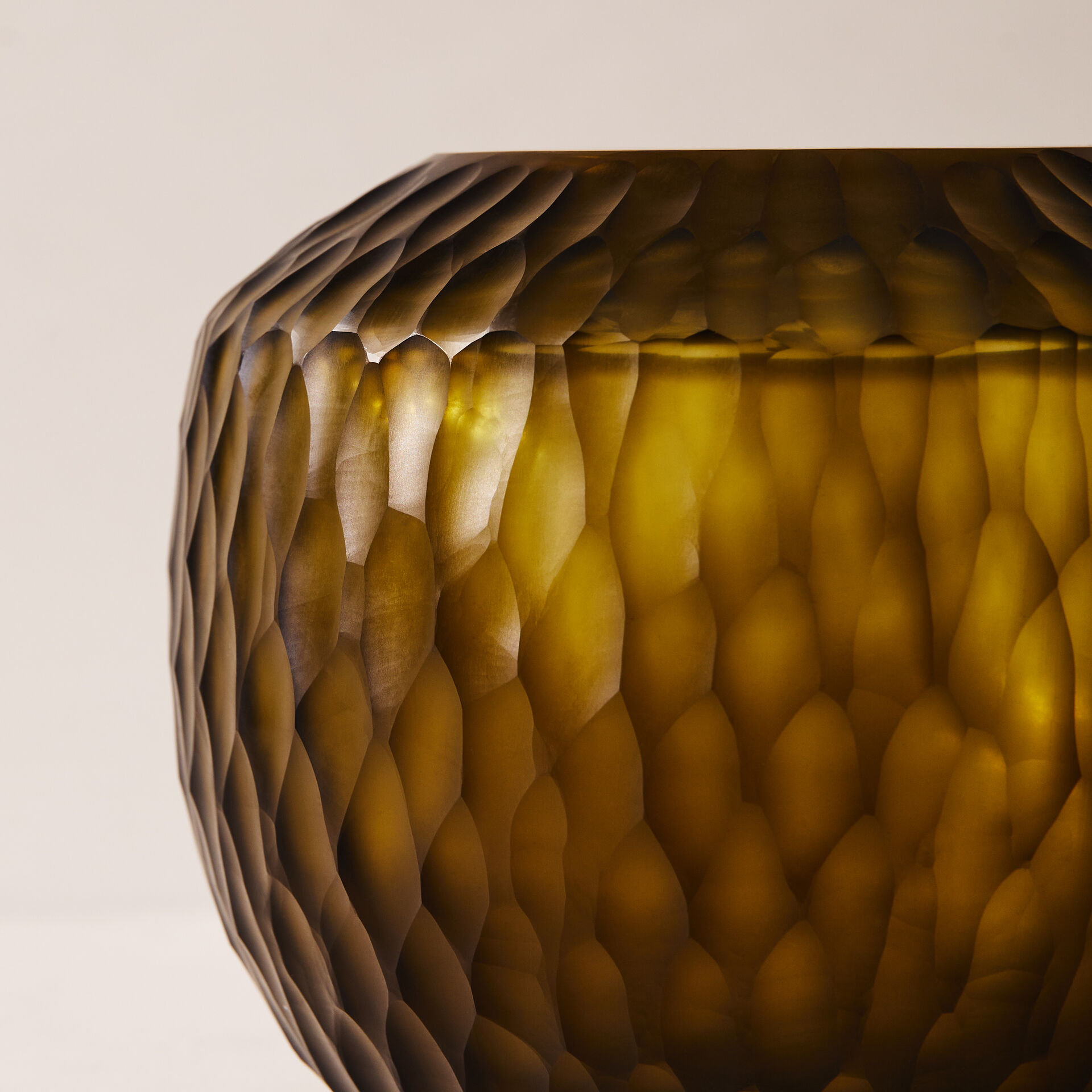 ${product-id}-Hand Cut Glass Vase-Bottle Green-${view-type}