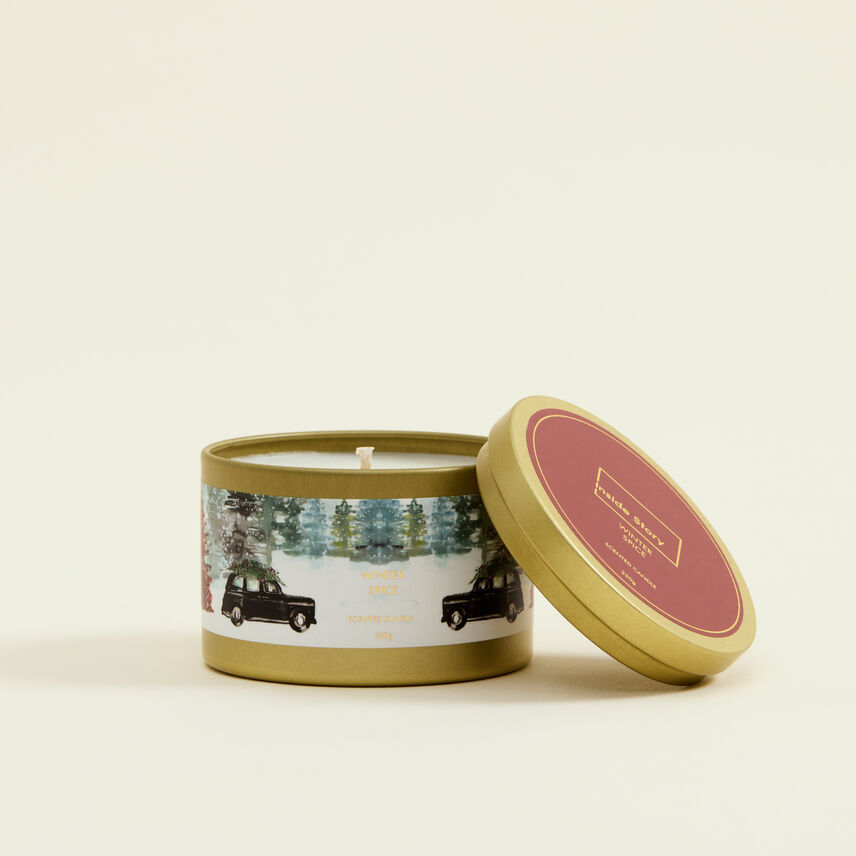 Winter Spice Tin Filled Candle 