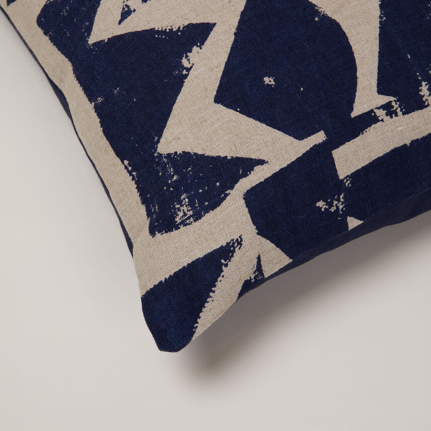 Emil Printed Linen Cushion