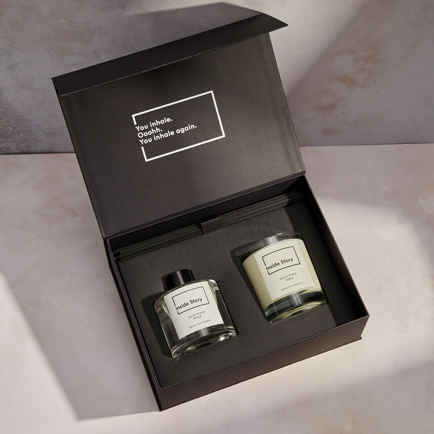 Cucumber Rose Home Scent Gift Set