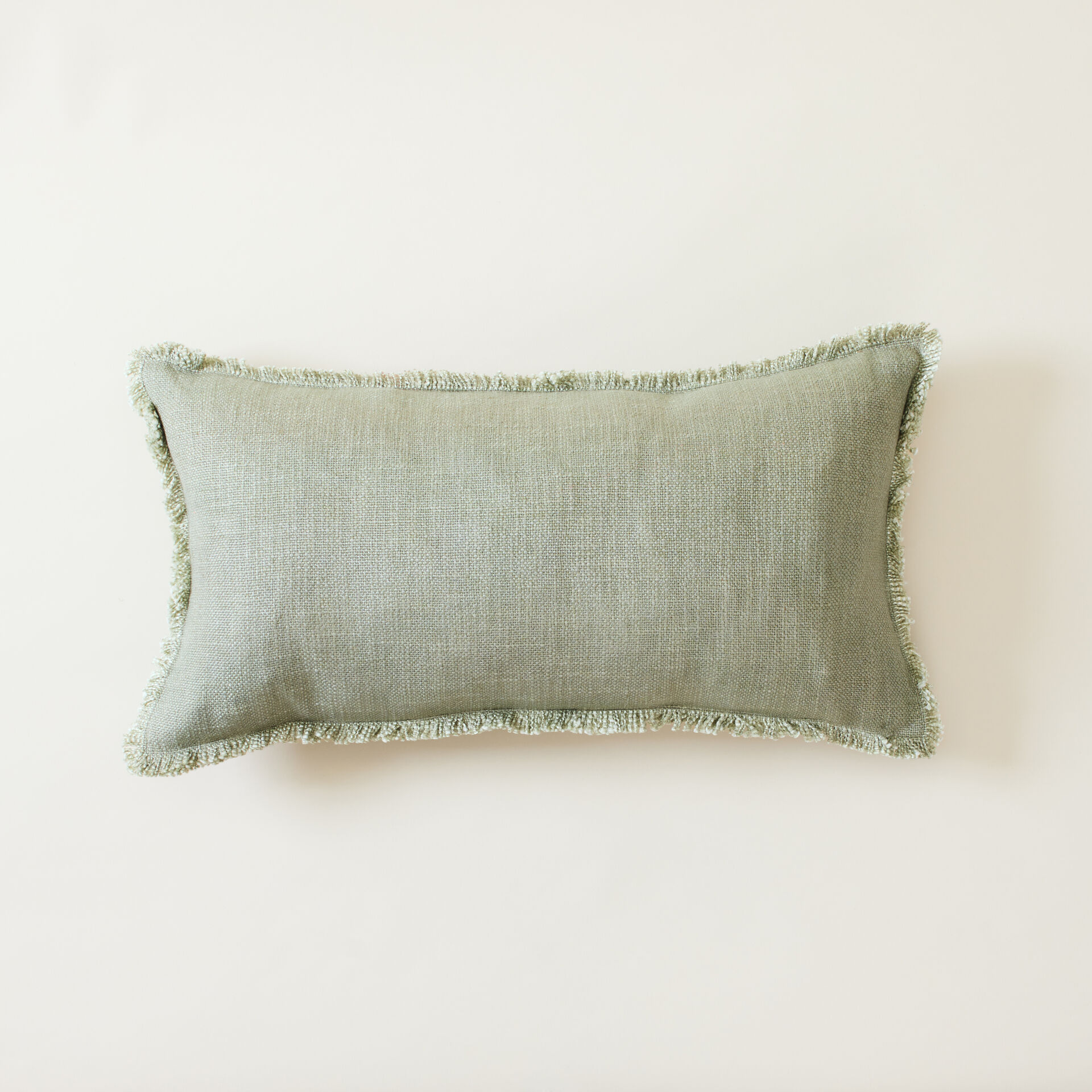 ${product-id}-Sage Green Linen Blend Fringed Bridie Lumbar Cushion-Sage-${view-type}