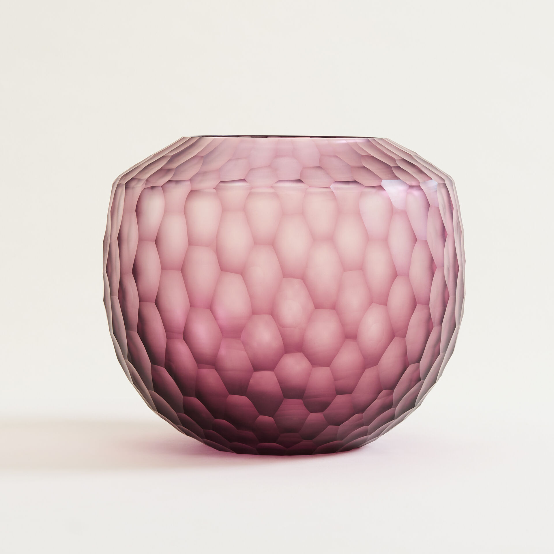 ${product-id}-Small Plum Hand-Cut Glass Vase-Plum-${view-type}