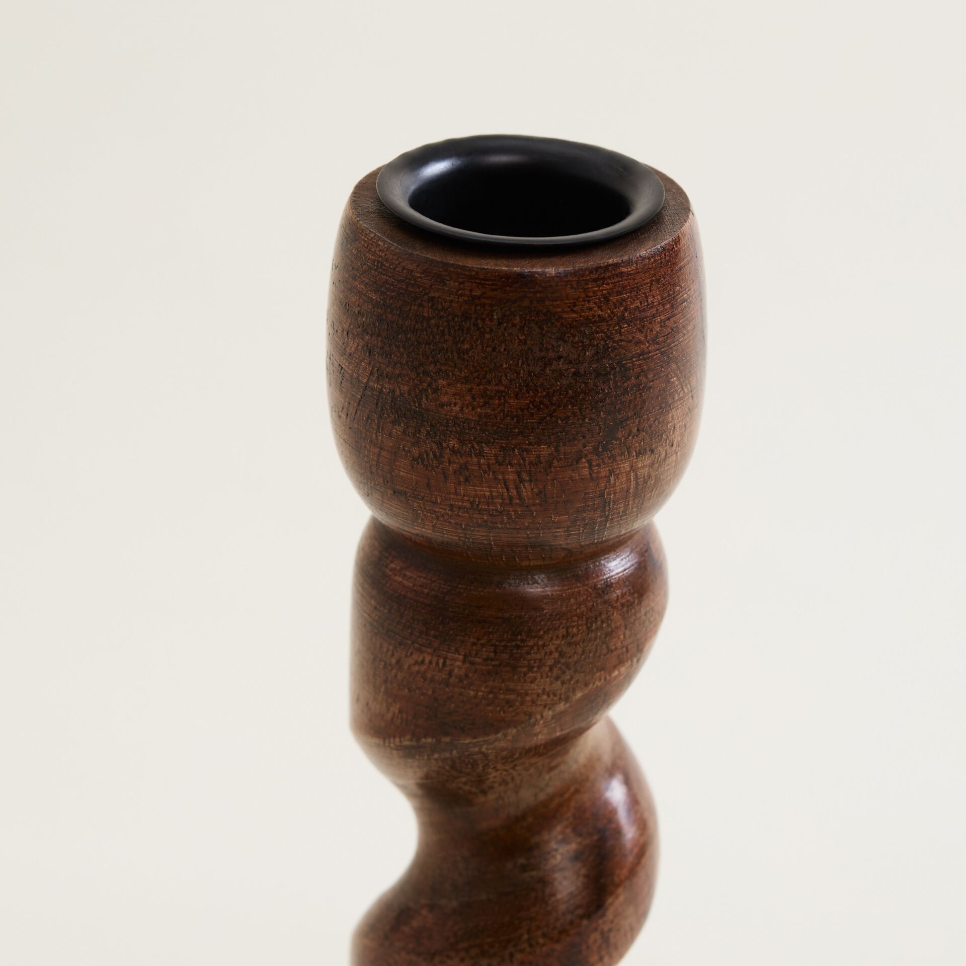 ${product-id}-Large Walnut Barley Twist Candle Holder-Brown-${view-type}