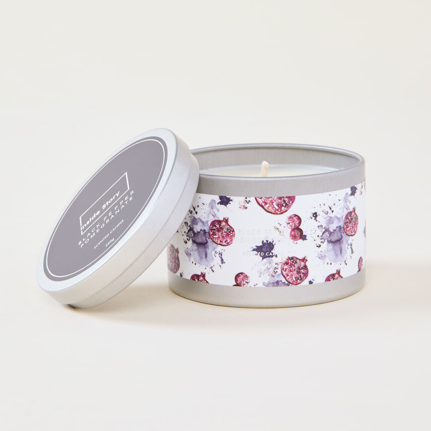 Black Pepper And Pomegranate Tin Candle