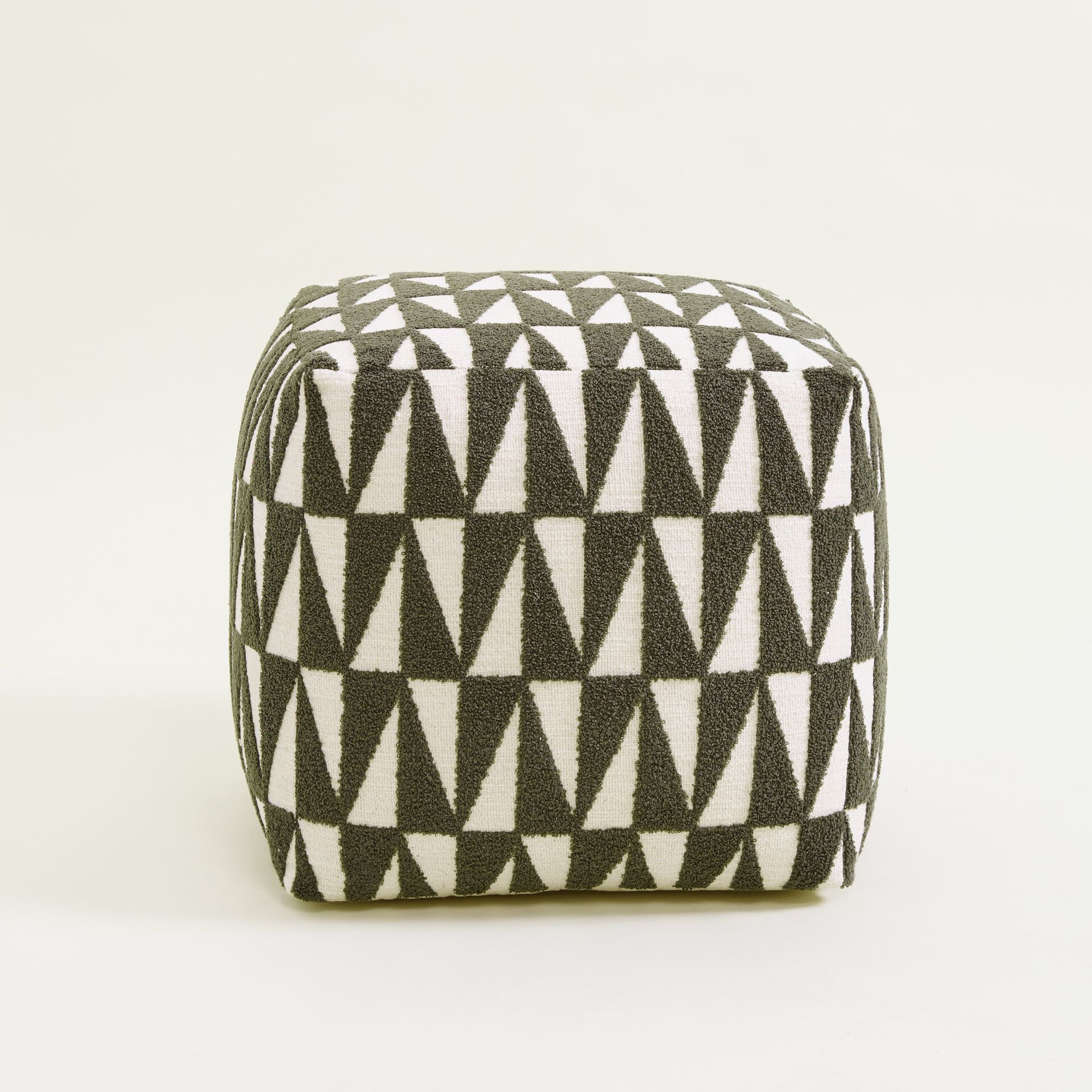 ${product-id}-Geometric Tufted Pouffe-Green-${view-type}