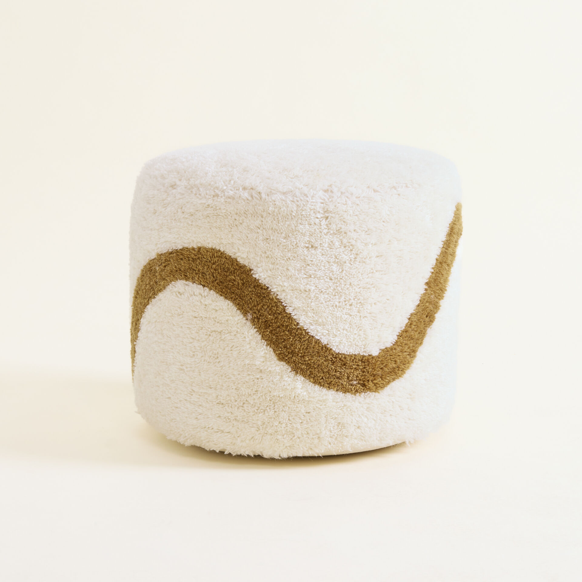 ${product-id}-Round Wavy Pouffe-Yellow-${view-type}