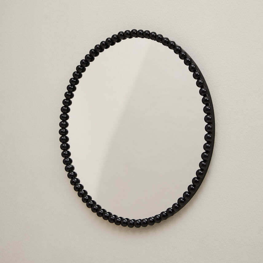 Round Bobbin Mirror