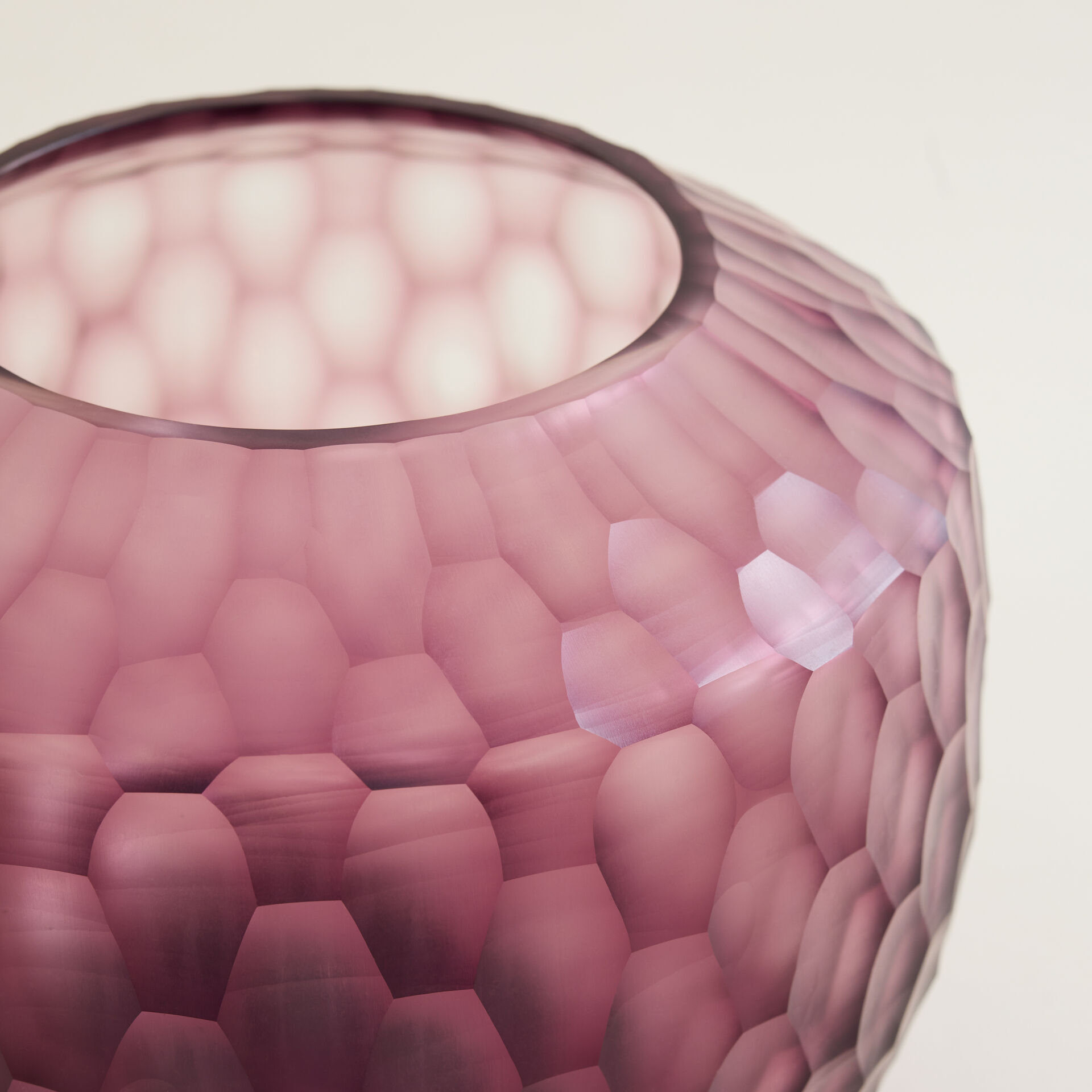 ${product-id}-Small Plum Hand-Cut Glass Vase-Plum-${view-type}