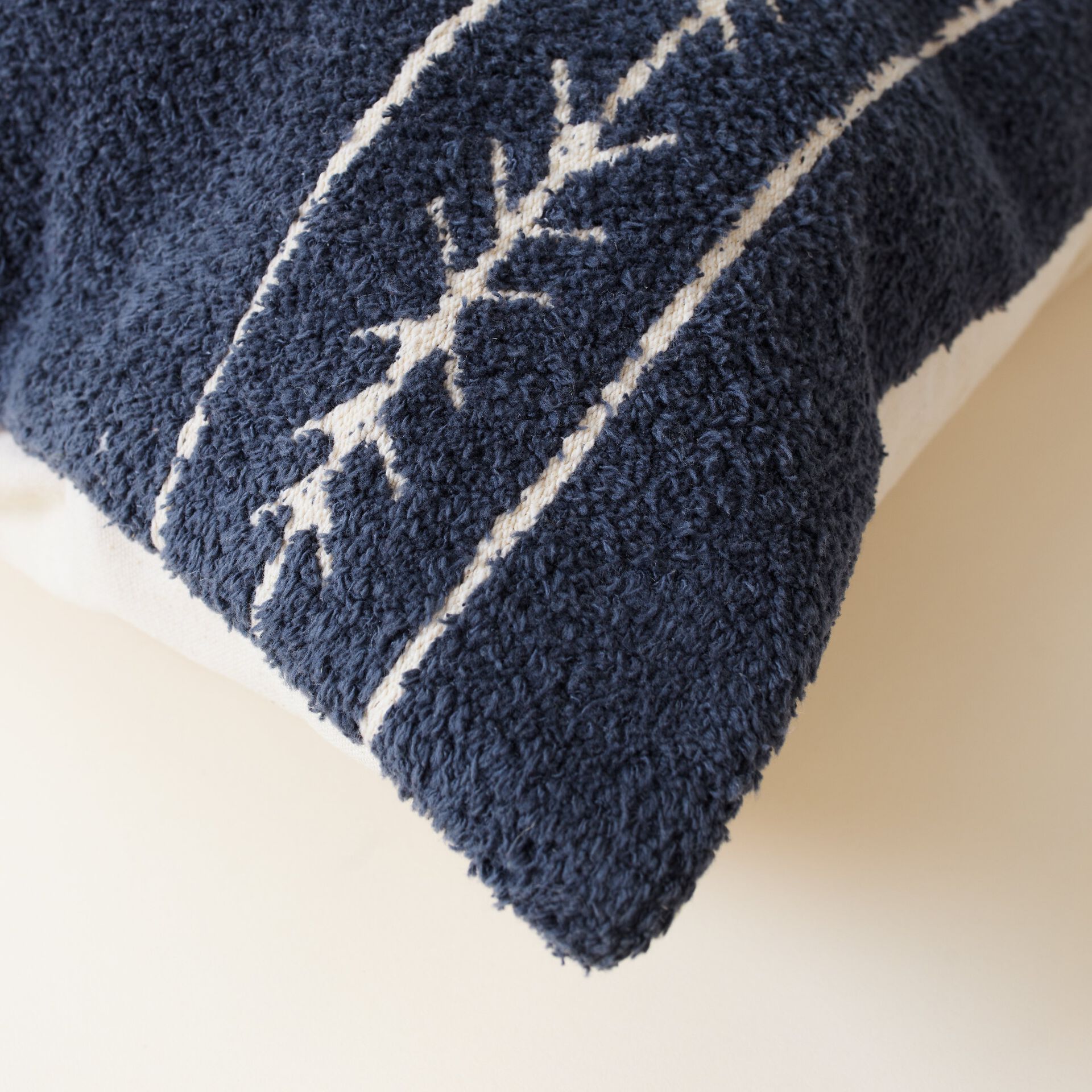 ${product-id}-Embroidered Textured Archie Cushion-Navy-${view-type}