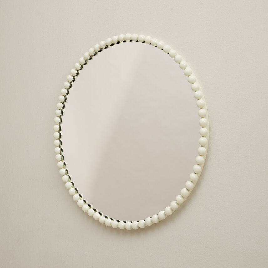 Round Bobbin Mirror