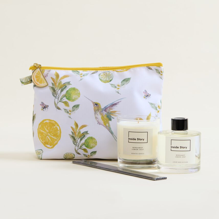 Bergamot And Lemon Zest Wash Bag Gift Set
