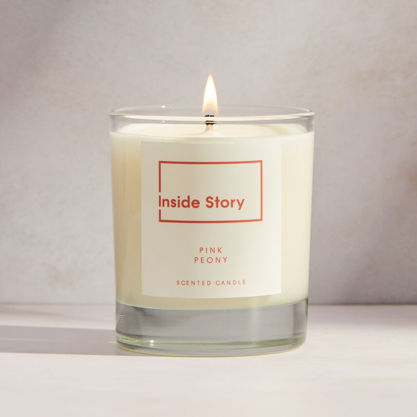 Pink Peony Scented Signature Candle