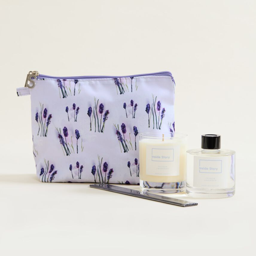 French Lavender Wash Bag Gift Set
