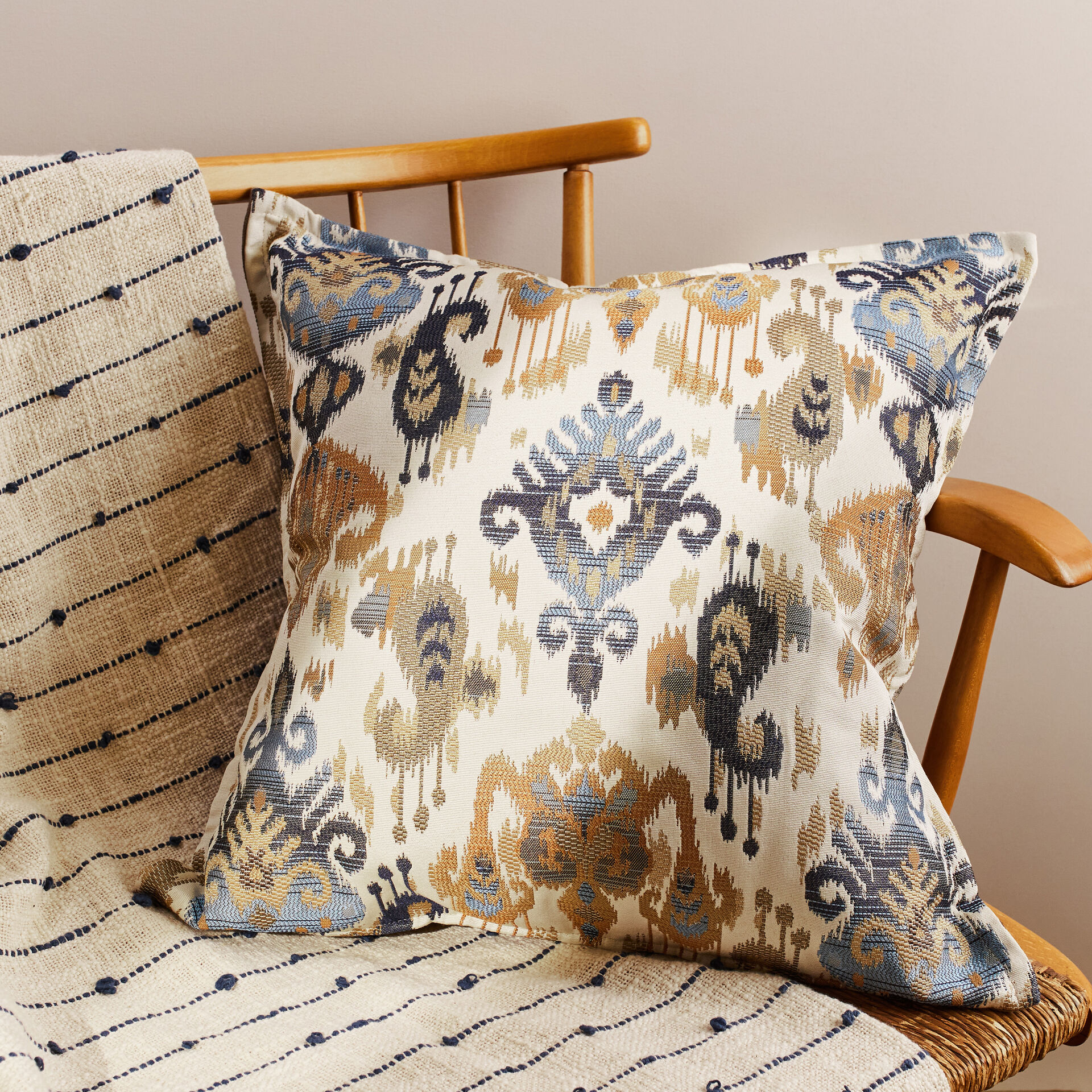Ikat Jacquard Cushion